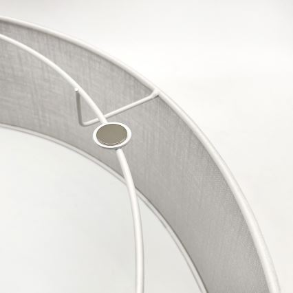 Brilagi - Lámpara de techo LED BELLADONNA 3xE27/15W/230V diámetro 50 cm blanco/roble nogal