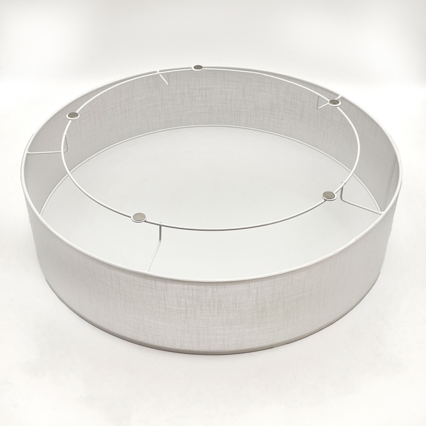 Brilagi - Lámpara de techo LED BELLADONNA 3xE27/15W/230V diámetro 50 cm blanco/roble nogal