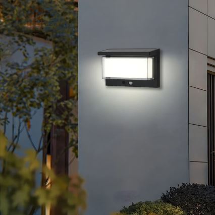 Brilagi - Lámpara solar de pared LED con sensor SUN LUME LED/10W/3,7V 4000 mAh IP44