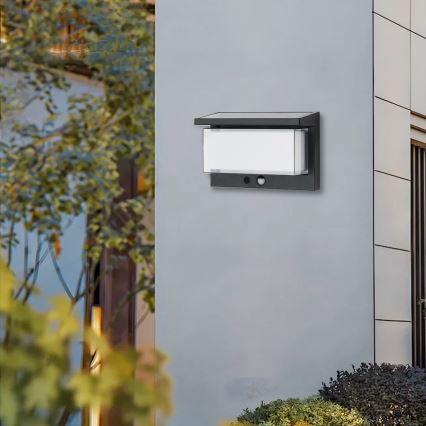 Brilagi - Lámpara solar de pared LED con sensor SUN LUME LED/10W/3,7V 4000 mAh IP44