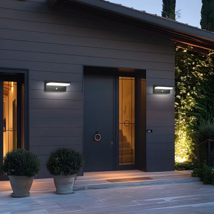 Brilagi - Lámpara solar de pared LED con sensor SUN SENSE LED/10W/3,7V 4000 mAh IP44