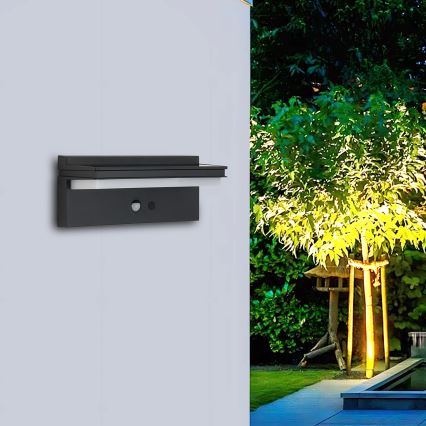 Brilagi - Lámpara solar de pared LED con sensor SUN SENSE LED/10W/3,7V 4000 mAh IP44