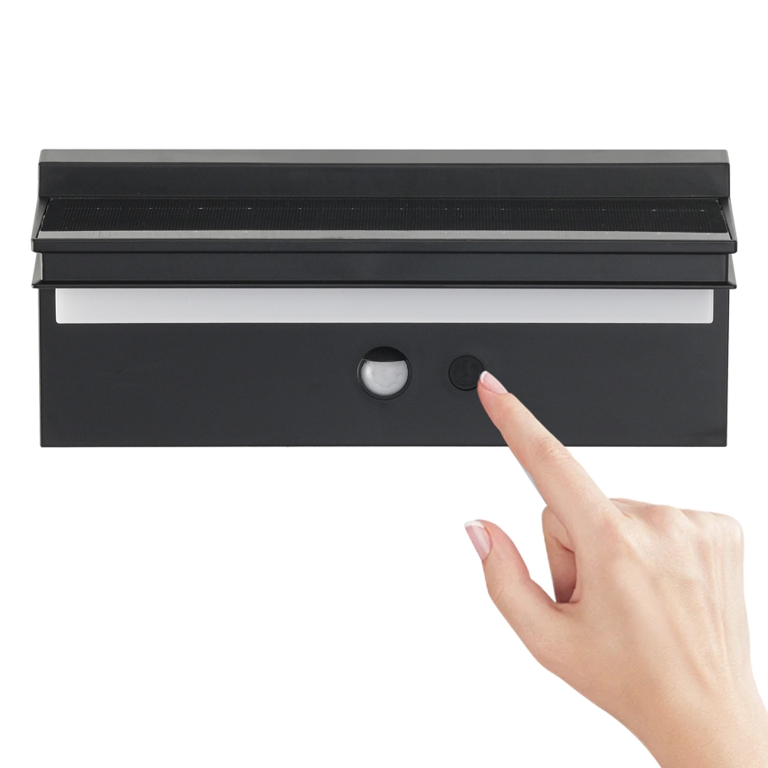 Brilagi - Lámpara solar de pared LED con sensor SUN SENSE LED/10W/3,7V 4000 mAh IP44