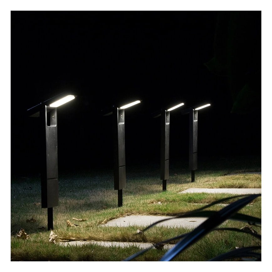 Brilagi - Lámpara solar LED SOL SPIKE LED/4W/3,7V 2200 mAh IP44