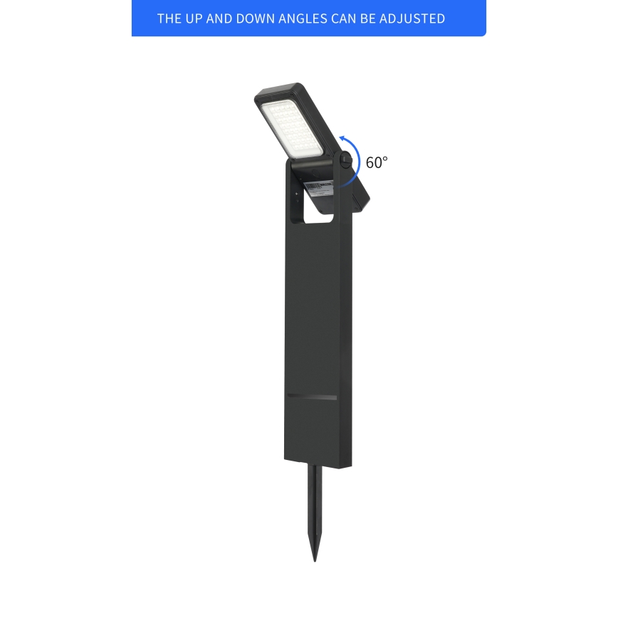 Brilagi - Lámpara solar LED SUN SPIKE LED/4W/3,7V 2200 mAh IP44