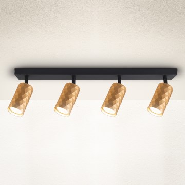 Brilagi - Lámpara tipo spot SELE DIAMANT 4xGU10/30W/230V dorada