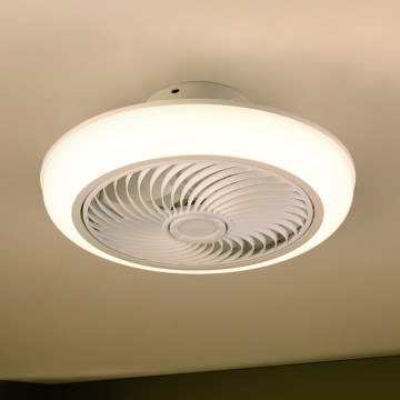 Brilagi - LED Alógeno de techo regulable con ventilador LED/30W/230V 3000-6500K blanco + control remoto
