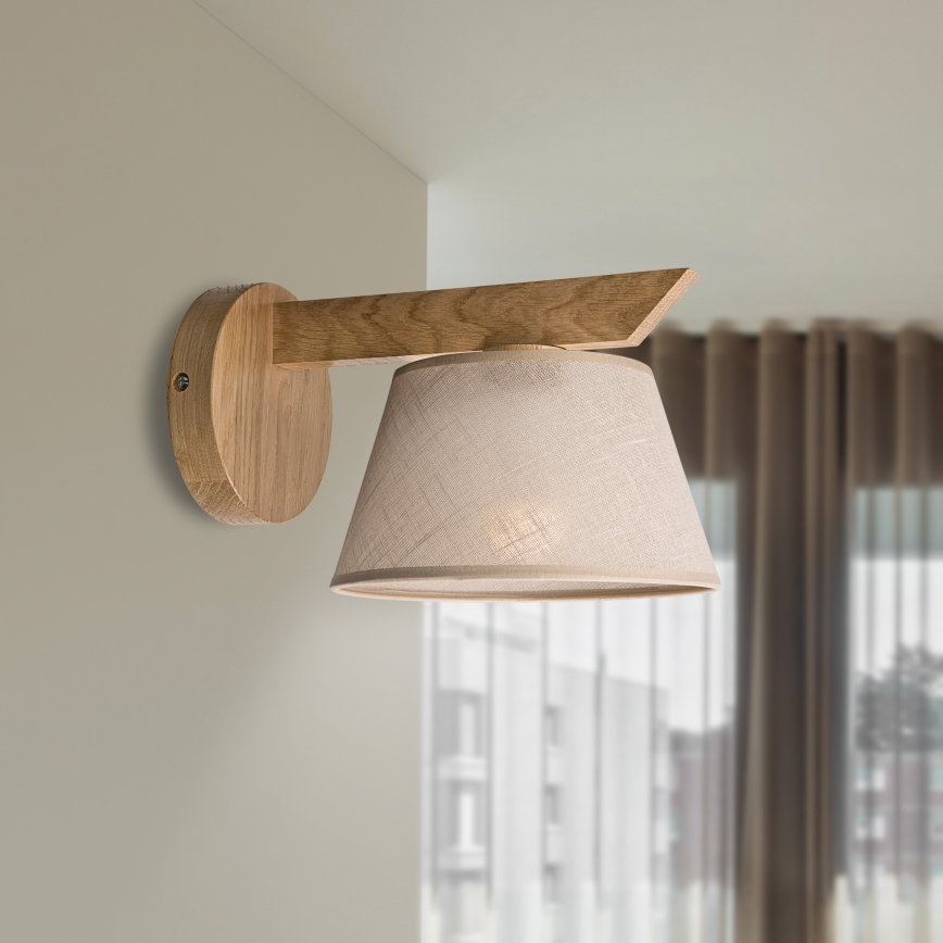Brilagi - LED  Aplique ANTHONY 1xE14/40W/230V roble/beige