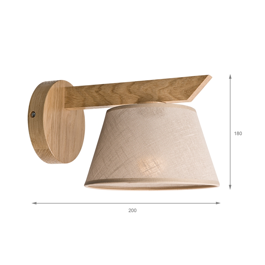 Brilagi - LED  Aplique ANTHONY 1xE14/40W/230V roble/beige