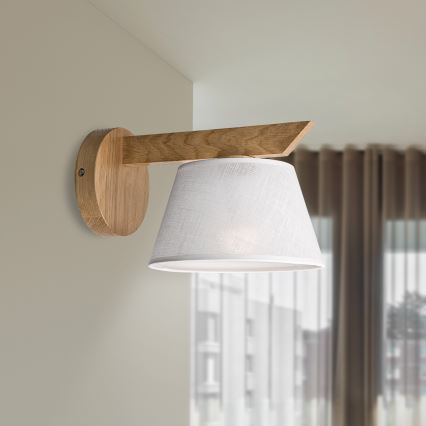 Brilagi - LED  Aplique ANTHONY 1xE14/40W/230V roble/blanco