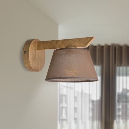 Brilagi - LED  Aplique ANTHONY 1xE14/40W/230V roble/marrón