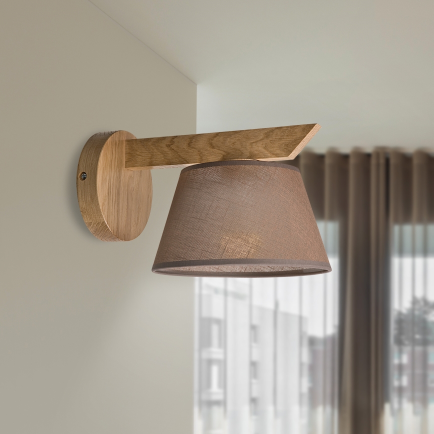 Brilagi - LED  Aplique ANTHONY 1xE14/40W/230V roble/marrón