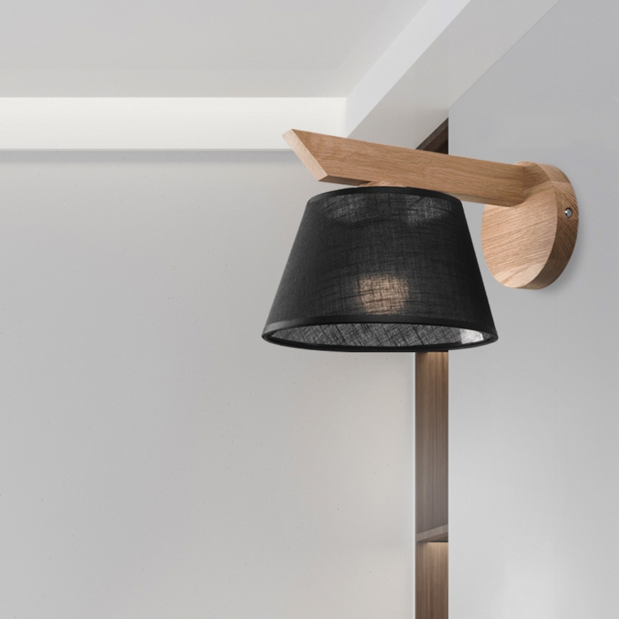 Brilagi - LED  Aplique ANTHONY 1xE14/40W/230V roble/negro