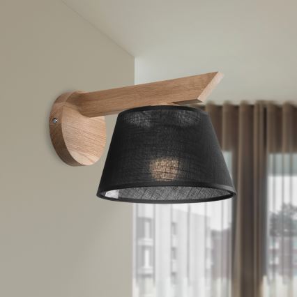 Brilagi - LED  Aplique ANTHONY 1xE14/40W/230V roble/negro