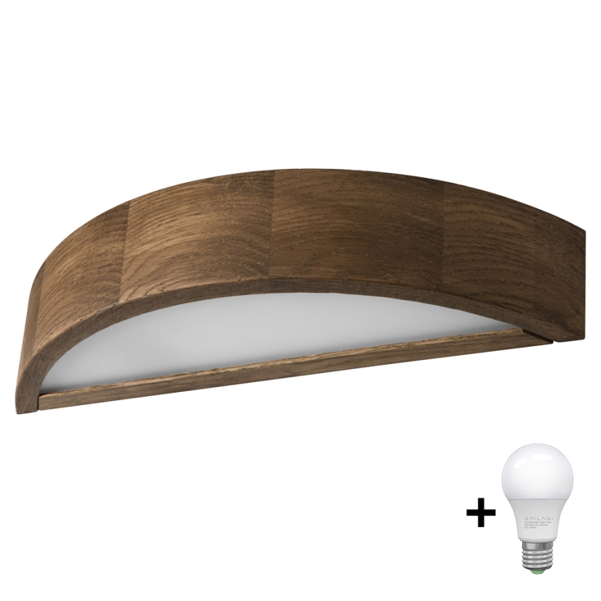 Brilagi - LED Aplique CARVALHO 1xE27/60W/230V roble