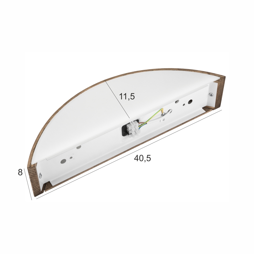 Brilagi - LED Aplique CARVALHO 1xE27/60W/230V roble