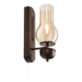 Brilagi - LED Aplique COTTAGE 1xE14/40W/230V haya/marrón