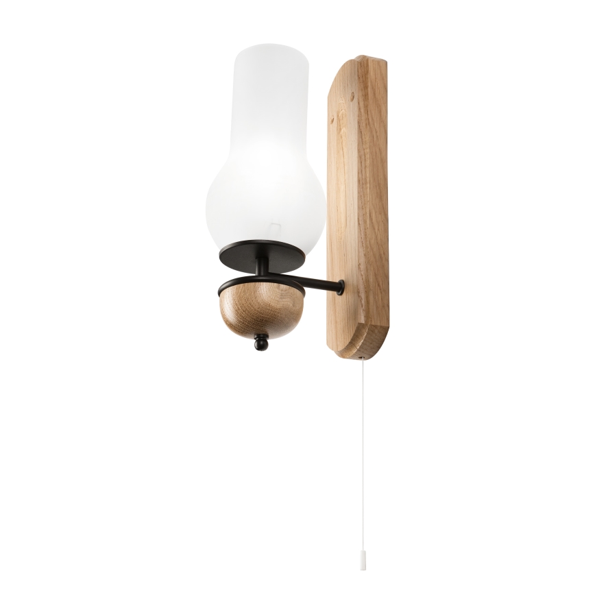 Brilagi - LED Aplique COTTAGE 1xE14/40W/230V roble/blanco