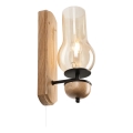 Brilagi - LED Aplique COTTAGE 1xE14/40W/230V roble/marrón