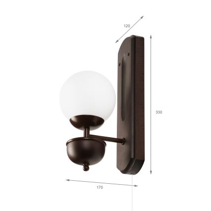 Brilagi - LED Aplique COTTAGE 1xG9/40W/230V haya/blanco