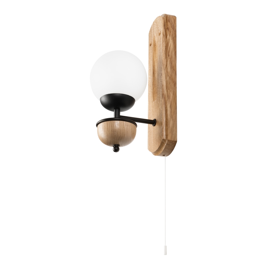 Brilagi - LED Aplique COTTAGE 1xG9/40W/230V roble/blanco