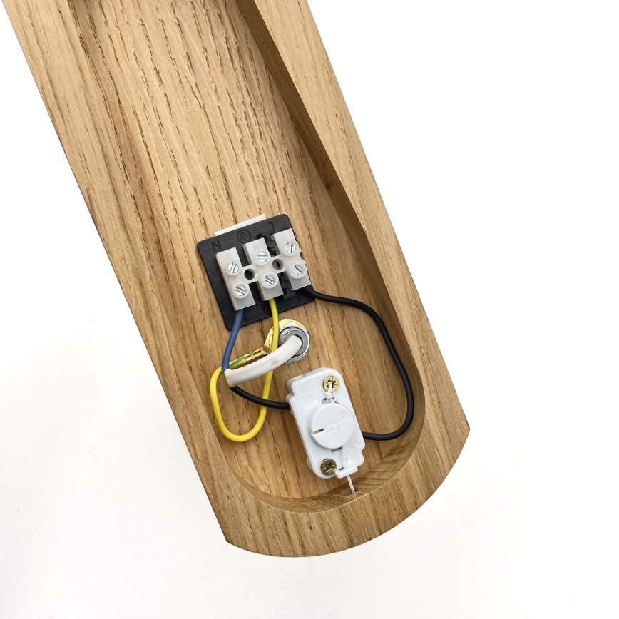 Brilagi - LED Aplique COTTAGE 1xG9/40W/230V roble/blanco