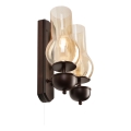 Brilagi - LED Aplique COTTAGE 2xE14/40W/230V haya/marrón