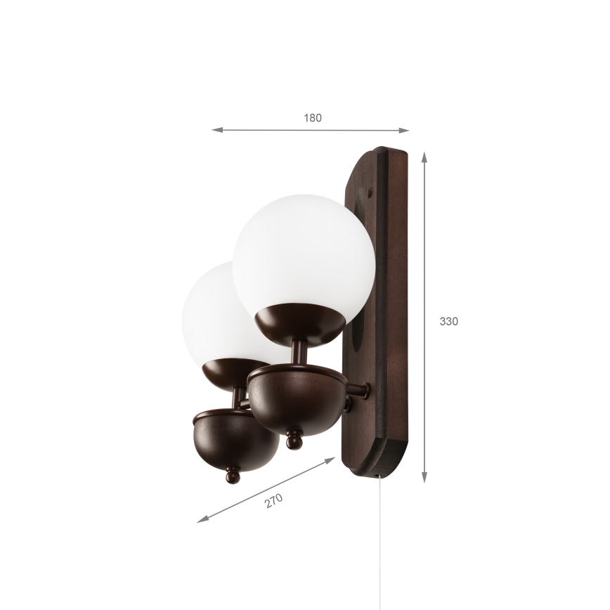 Brilagi - LED Aplique COTTAGE 2xG9/40W/230V haya/blanco
