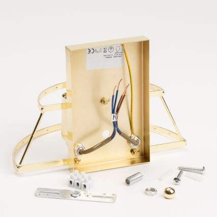 Brilagi - LED Aplique de cristal MOZART 2xE14/40W/230V dorado