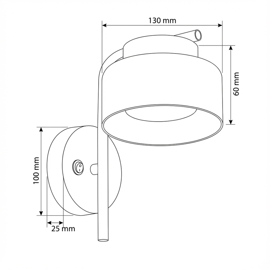 Brilagi - LED Aplique de pared AURA LUX 1xGX53/30W/230V negro/dorado