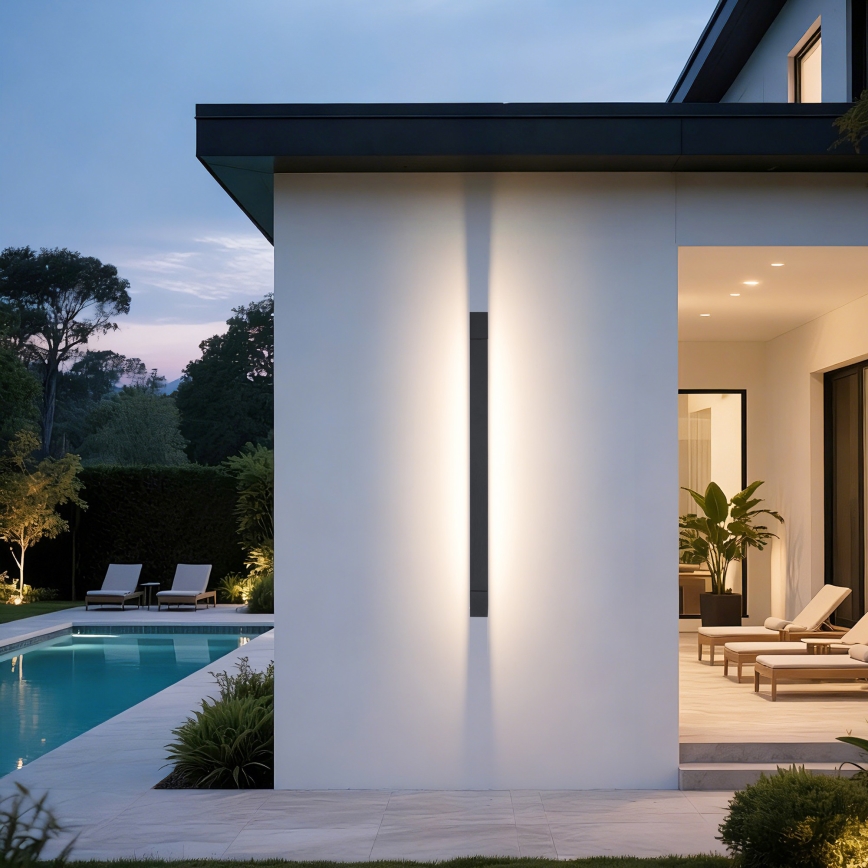 Brilagi - Luminaria de pared LED para exterior AQUA LINE LED/36W/230V 120 cm IP44 antracita CRI 90