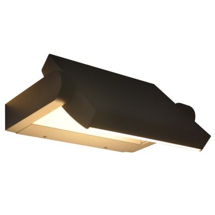 Brilagi - Aplique LED de pared para exterior con sensor ANKLE LED/18W/230V 3000K IP65 antracita