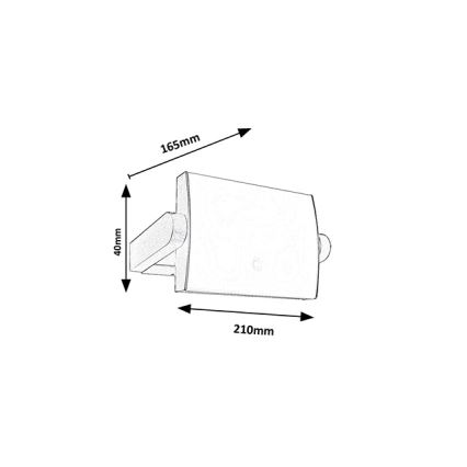 Brilagi - Aplique LED de pared para exterior con sensor ANKLE LED/18W/230V 3000K IP65 antracita