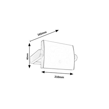 Brilagi - Aplique LED de pared para exterior con sensor ANKLE LED/18W/230V 4000K IP65 antracita