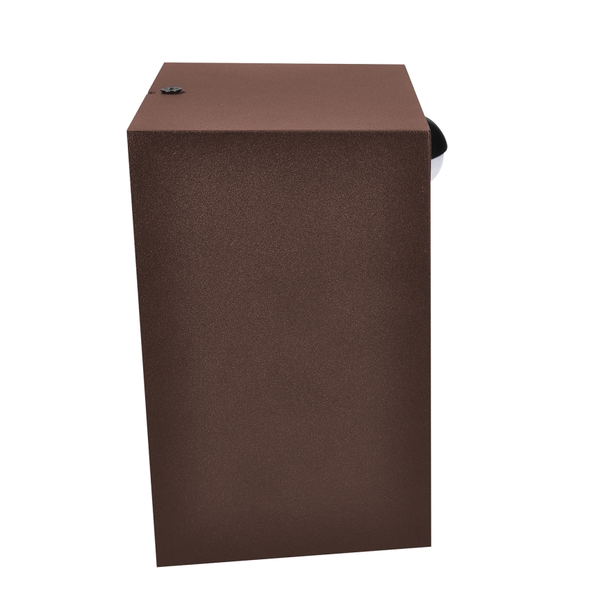 Brilagi - Aplique LED de pared exterior con sensor TERNI LED/12W/230V marrón IP44