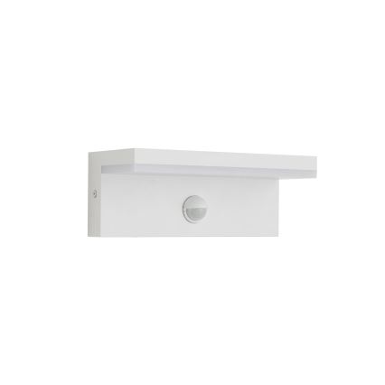 Brilagi - Aplique LED exterior con sensor TESSI LED/10W/230V blanco IP54