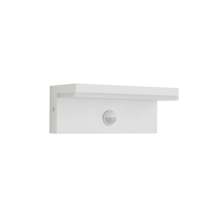 Brilagi - Aplique LED exterior con sensor TESSI LED/10W/230V blanco IP54
