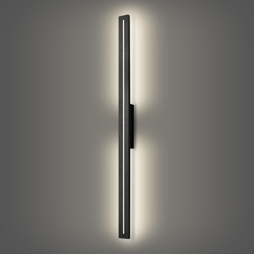 Brilagi - LED Aplique de pared exterior LINEO LED/24W/230V 4000K IP65 100 cm negro