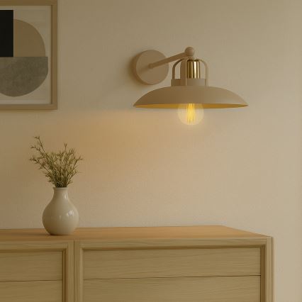 Brilagi - LED Aplique FLAMENGO 1xE27/60W/230V beige