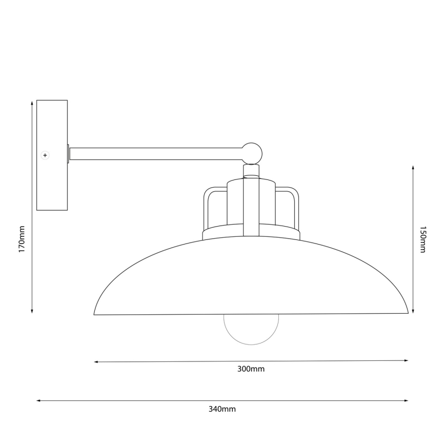 Brilagi - LED Aplique FLAMENGO 1xE27/60W/230V verde