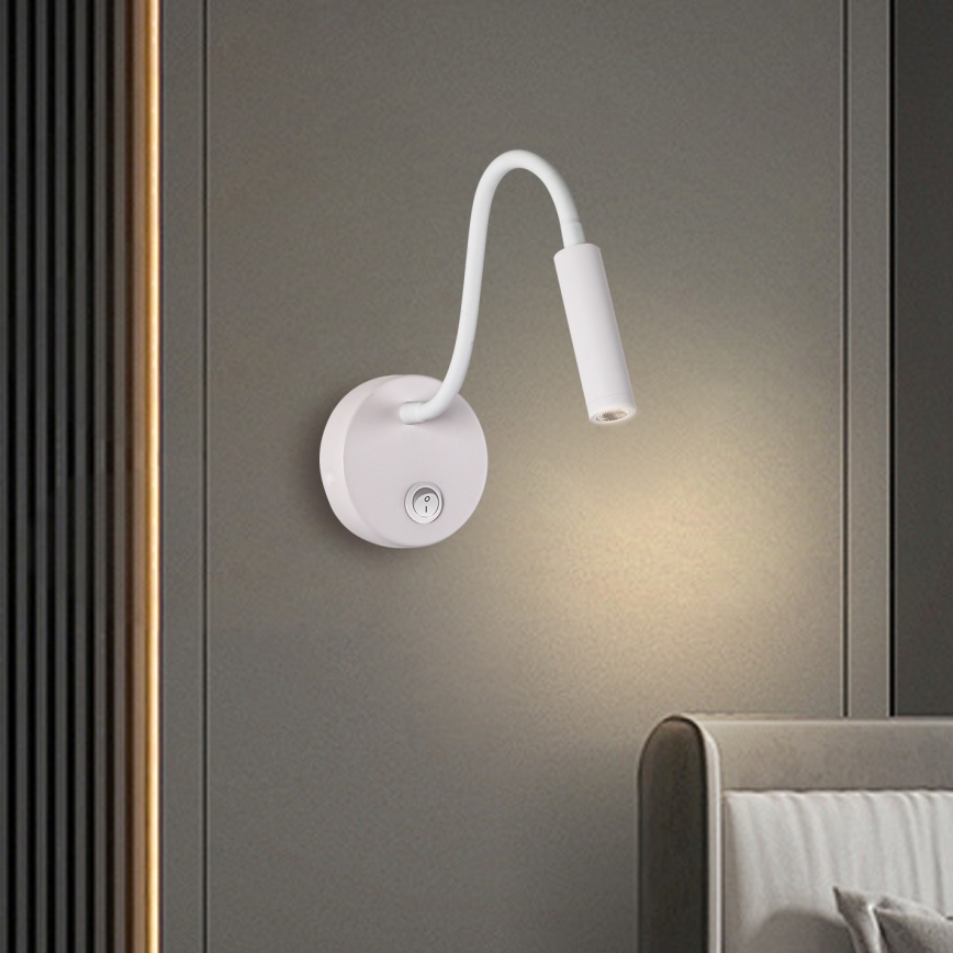 Brilagi - LED Aplique flexible MAYA LED/3W/230V 4000K blanco