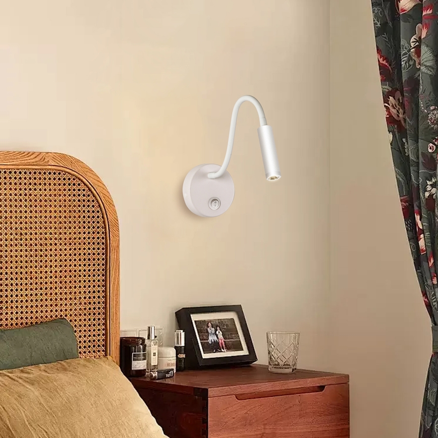 Brilagi - LED Aplique flexible MAYA LED/3W/230V 4000K blanco
