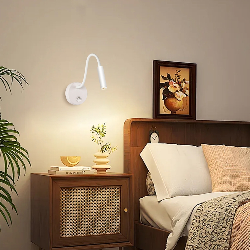 Brilagi - LED Aplique flexible MAYA LED/3W/230V 4000K blanco