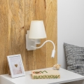 Brilagi - LED Aplique flexible NUBILA 1xE27/25W/230V + LED/3W blanco/color crema