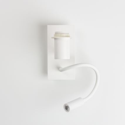 Brilagi - LED Aplique flexible NUBILA 1xE27/25W/230V + LED/3W blanco