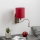 Brilagi - LED Aplique flexible NUBILA 1xE27/25W/230V + LED/3W cromo mate/rojo pompeyano