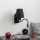 Brilagi - LED Aplique flexible NUBILA 1xE27/25W/230V + LED/3W negro
