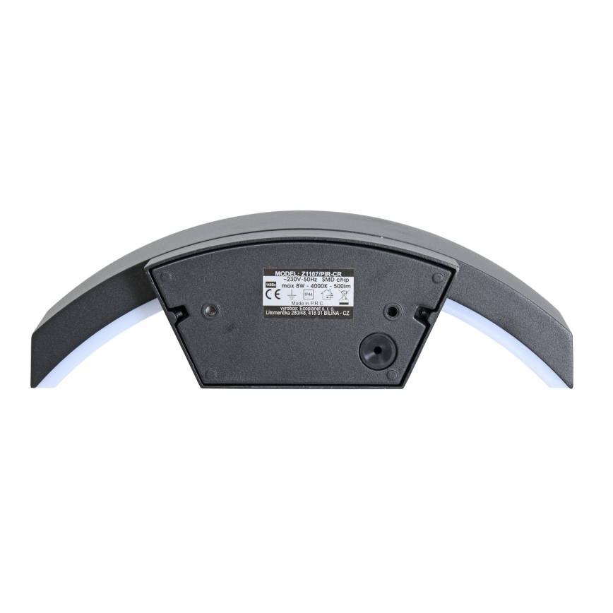 Brilagi - LED Aplique para exterior con sensor ARCELO LED/8W/230V IP54