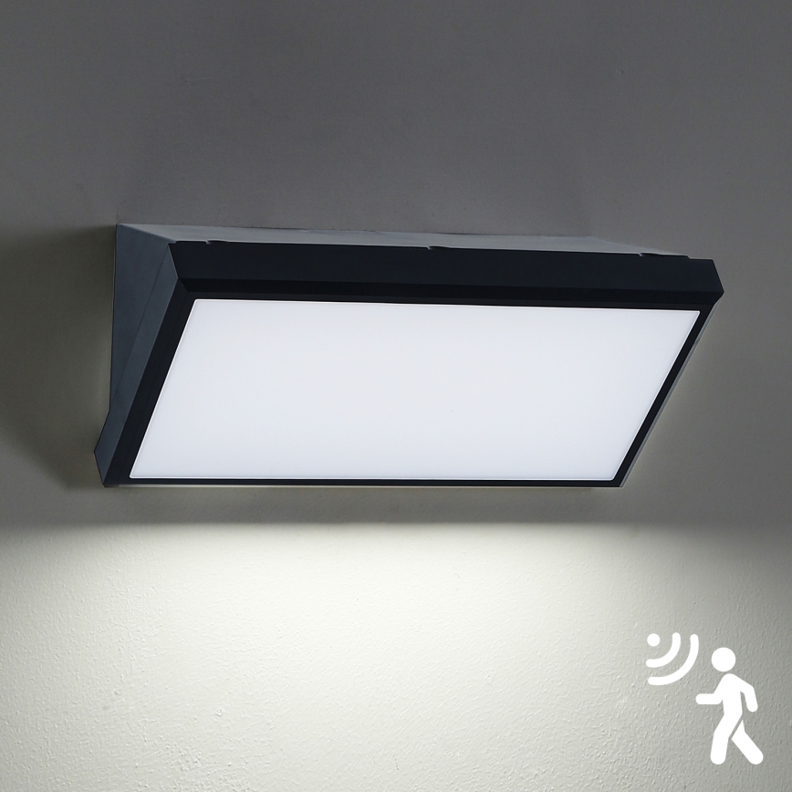 Brilagi - LED Aplique para exterior con sensor TRIANGLE LED/20W/230V IP65