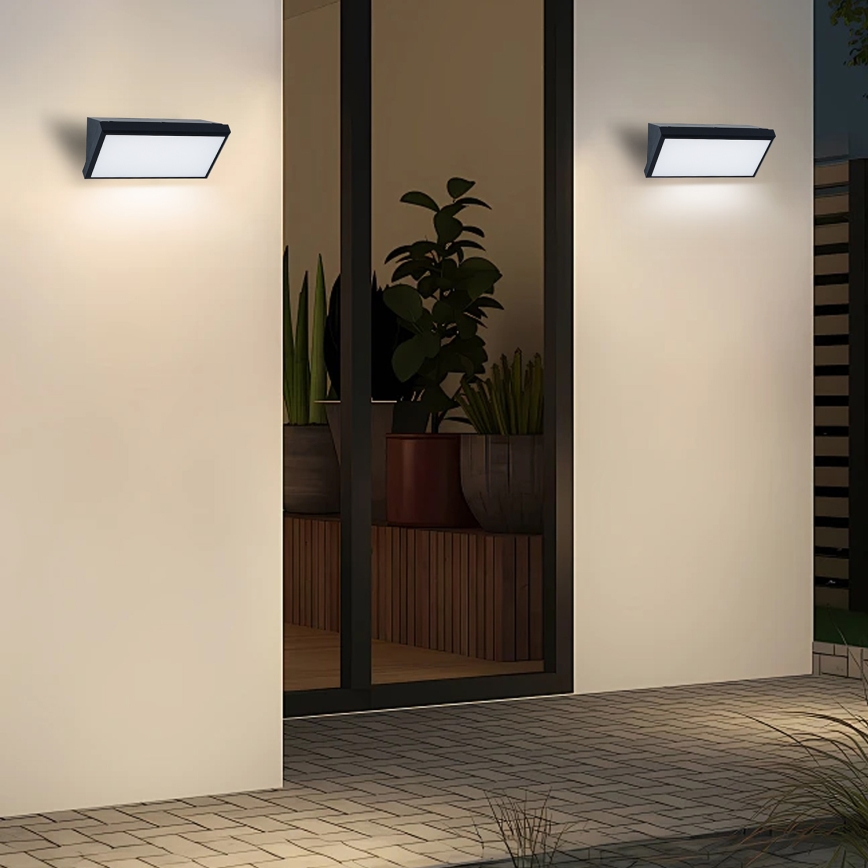Brilagi - LED Aplique para exterior con sensor TRIANGLE LED/20W/230V IP65